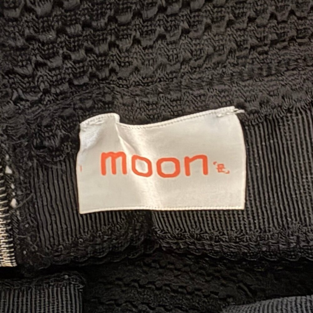 Moon Black/White Pleated A-Line Skirt Small - Picture 5 of 6